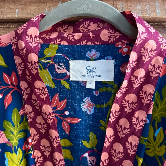 NWT Printfresh Robe in Pomme & Poire Size L/XL - Picture 4 of 7